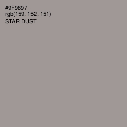 #9F9897 - Star Dust Color Image